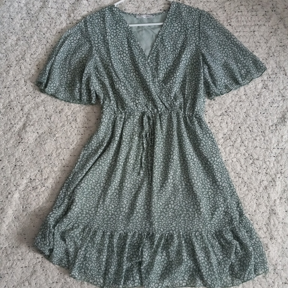 Kirundo Green Patterned Midi Dress Size S